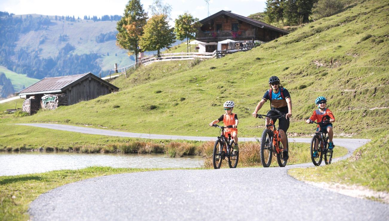 Biking with the family in Saalbach Hinterglemm